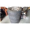 Image 1 : FOUR HANKOOK DYNAPRO 20 INCH TIRES ON 8 BOLT RIMS