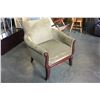 Image 2 : VINTAGE WOOD FRAMED ARMCHAIR