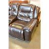 Image 2 : BROWN 2 SEATER RECLINING CHAIRS