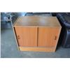 Image 1 : TEAK SLIDING DOOR CABINET