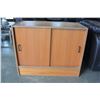 Image 2 : TEAK SLIDING DOOR CABINET