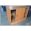 Image 3 : TEAK SLIDING DOOR CABINET