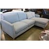 Image 2 : NEW MODERN GREY FABRIC 2 PIECE SECTIONAL SOFA RETAIL $1899