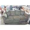 Image 2 : GREY MICRO-FIBRE PILLOWBACK SOFA