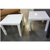 Image 2 : 2 WHITE IKEA END TABLES