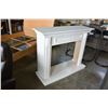 Image 1 : WHITE FIREPLACE MANTLE
