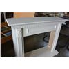 Image 2 : WHITE FIREPLACE MANTLE