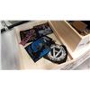 Image 2 : PINE JEWELLERY BOX WITH JEWELLERY AND METAL BAND PATCHES