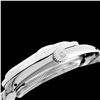 Image 4 : Rolex Men's Stainless Steel, QuickSet, Roman Dial with Diam/Sapphire Bezel - REF-521M2F
