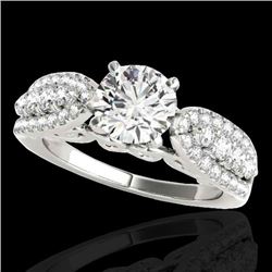 2 CTW H-SI/I Certified Diamond Solitaire Ring 10K White Gold - REF-305K5W - 35268