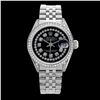 Image 2 : Rolex Men's Stainless Steel, QuickSet, Diamond Dial & Diamond Bezel - REF-587T4K