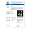 Image 3 : 6 CTW Emerald & Micro Pave VS/SI Diamond Earrings Designer 18K Yellow Gold - REF-93X8T - 23116