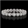 Image 2 : 13.42 CTW Diamond Designer Bracelet 18K White Gold - REF-2174Y2K - 42581