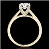 Image 2 : 1.5 CTW H-SI/I Certified Diamond Solitaire Ring 10K Yellow Gold - REF-214Y2K - 34846