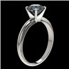 Image 4 : 1.55 CTW Certified Intense Blue SI Diamond Solitaire Engagement Ring 10K White Gold - REF-240M2H - 3