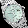 Image 1 : Rolex Men's Stainless Steel, QuickSet, Diam Dial & Diam/Sapphire Bezel - REF-545K3T