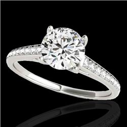 2 CTW H-SI/I Certified Diamond Solitaire Ring 10K White Gold - REF-356N2Y - 34853