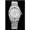 Image 3 : Rolex Men's Stainless Steel, QuickSet, Diam Dial & Diam/Sapphire Bezel - REF-521A4N