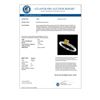 Image 3 : 0.55 CTW Certified Intense Yellow SI Diamond Solitaire Engagement Ring 10K White Gold - REF-58X2T - 