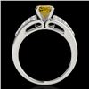 Image 2 : 1.4 CTW Certified Si/I Fancy Intense Yellow Diamond Solitaire Ring 10K Rose Gold - REF-218X2T - 3500