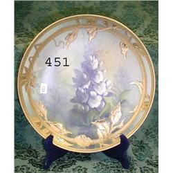 9 ¾" Nippon satin finish plate with hea