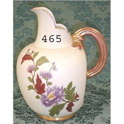 8" gold handle pitcher