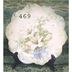 RS Prussia RM RSP 9" lily plate.