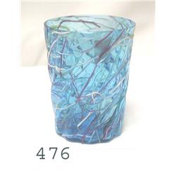 Blue Peloton tumbler - rim nick