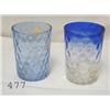 Image 1 : Blue coin dot tumbler and white to deep