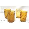 Image 1 : 2 Amber Shell and Jewell tumblers and 2