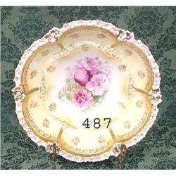 RS Prussia RM RSP 10 ½" bowl within a bowl on crea