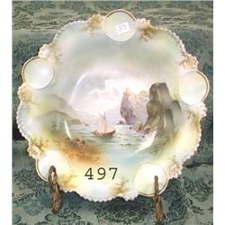 RS Prussia RM RSP medallion mold Quiet Cove bowl -