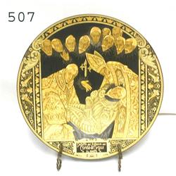 9 7/8" drama scene plaque titles "Detal