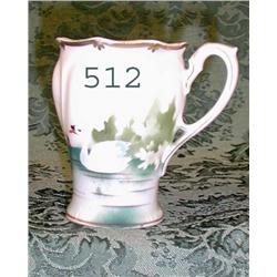 RS Prussia RM RSP satin finish cup with swan décor