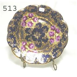 UM Nippon 8 ½" cobalt floral and gold d