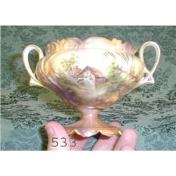 RS Prussia RM RSP Cottage scene sugar - no lid