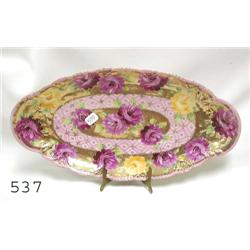 UM 13" Nippon gold and beaded enamel dr