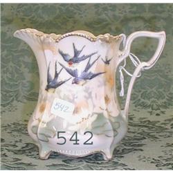 RS Prussia UM footed RSP medallion mold creamer wi