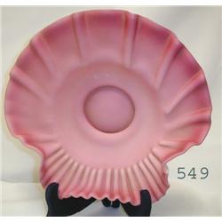 Cased ruffle edge salmon to pink formed