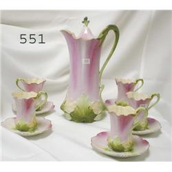 RS Prussia UM RSP chocolate set with 5 cups and sa