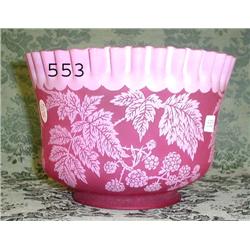 UM white cut to cranberry shade with 3