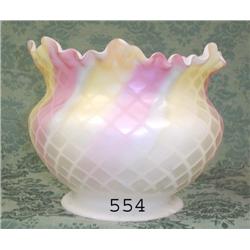 Diamond quilted mother-of-pearl rainbow