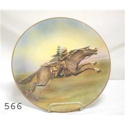 Fine 10 ½" Nippon blown out charger wit