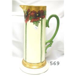 12 ¼" UM tankard with Art Deco appeal.