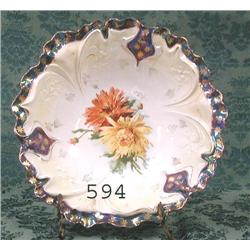 RS Prussia UM RSP ring mold mark floral bowl with