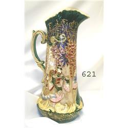 Fine 18" Satsuma style tankard with ori