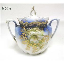 RS Prussia 5 RM RSP cobalt and gold decorated sug