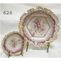 RS Prussia UM RSP lavender deep bowl with 5 berry