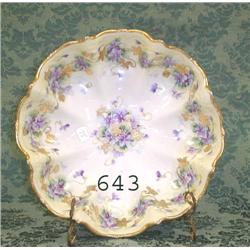 UM Nippon ruffle edge bowl with gold be