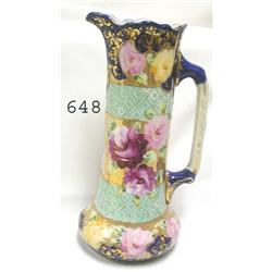 10 ½" cobalt decorated Royal Hinode Nip